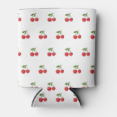 Red Cherry Pattern Fresh Fruit Modern Party Blikjeskoeler (Voorkant)