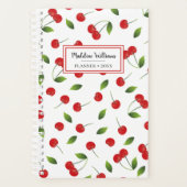 Red Cherry Pattern | Gepersonaliseerde planner (Voorkant)