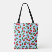 Red Cherry Pattern Tote Bag (Achterkant)