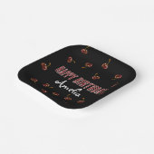 Red Cherry Personalized Party Papieren Bordje (Gebogen)
