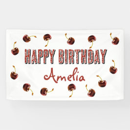 Red Cherry Personalized Party Spandoek