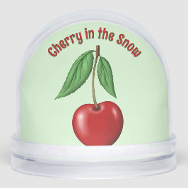 Red Cherry Personalized  Sneeuwbol