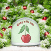 Red Cherry Personalized  Sneeuwbol (Kerstmis)