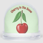 Red Cherry Personalized  Sneeuwbol (Achterkant)