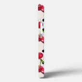 Red Cherry Polka Dots Girly  gepersonaliseerd Case-Mate iPhone Case (Achterkant / Links)