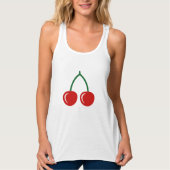 Red cherry Racerback Tanktop voor vrouwen (Voorkant)