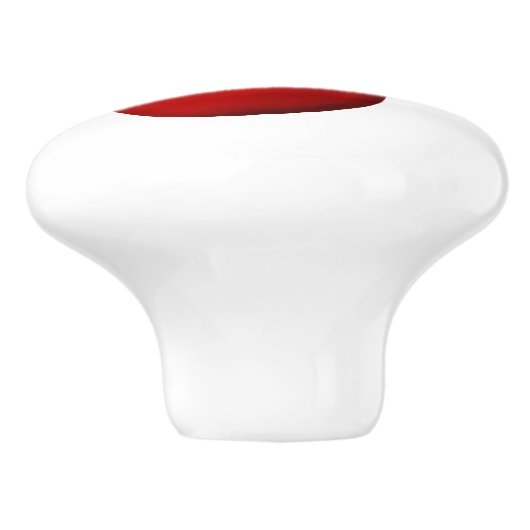 Red Cherry Retro Style Fruit Design Keramische Knop (Zijkant)