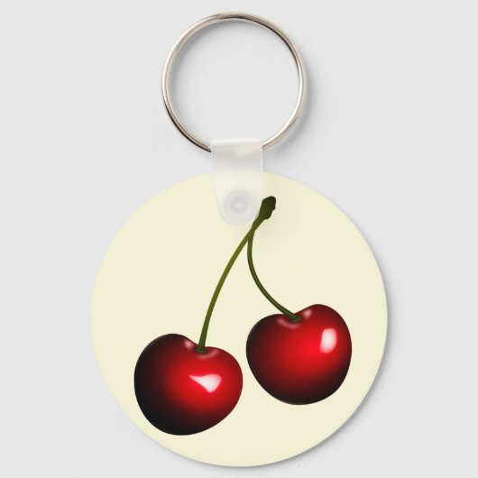 Red Cherry Sleutelhanger Gift - Uw kleuren (Voorkant)