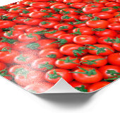 Red Cherry Tomaten Pattern Foto Afdruk (Hoek)