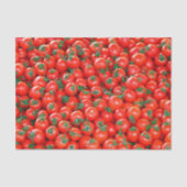 Red Cherry Tomaten Pattern Tissuepapier (Voorkant)