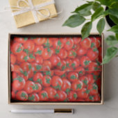 Red Cherry Tomaten Pattern Tissuepapier (Geschenk)