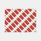 Red Cherry Twin Pop Popsicle Ice Lolly Lollies Fleece Deken (Voorkant (Horizontaal))