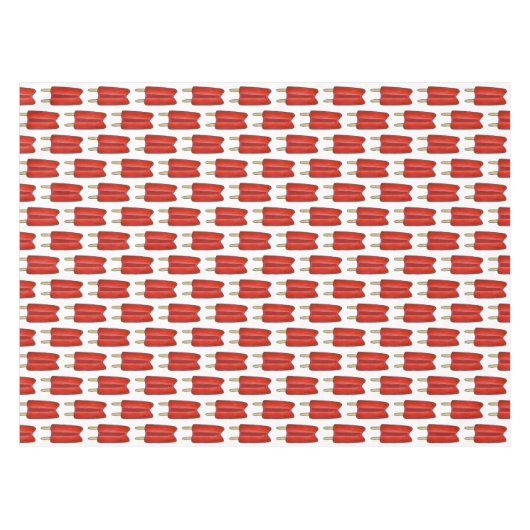 Red Cherry Twin Pop Popsicle Ice Lolly Summer Food Tafelkleed (Voorkant (Horizontaal))