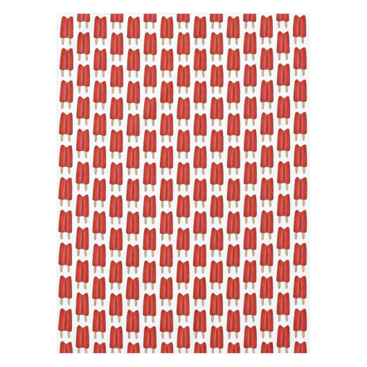 Red Cherry Twin Pop Popsicle Ice Lolly Summer Food Tafelkleed (Voorkant)