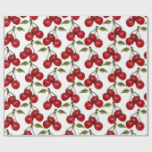 Red Cherry Waterverf Cadeaupapier (Vlak)