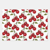  Red Cherry Waterverf Inpakpapier Vel (Voorkant)