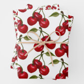  Red Cherry Waterverf Inpakpapier Vel (In situ)