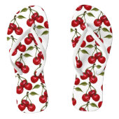  Red Cherry Waterverf Teenslippers (Voetbed)