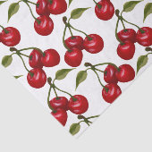 Red Cherry Waterverf Tissuepapier (Detail)