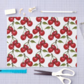 Red Cherry Waterverf Tissuepapier (Craft)