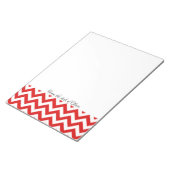 Red Chevron Aangepast Notitieblok (Schuin)
