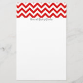 Red Chevron - Aangepast verhaal Briefpapier (Voorkant)
