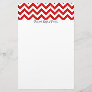 Red Chevron - Aangepast verhaal Briefpapier