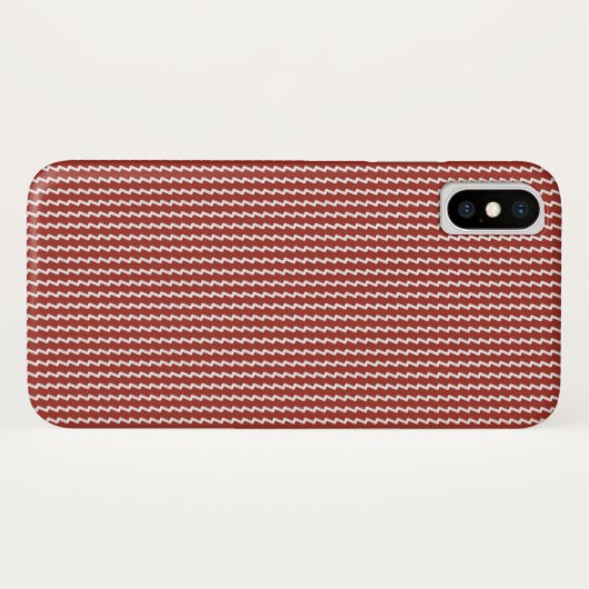 Red Chevron Case-Mate iPhone Case (Achterkant (horizontaal))