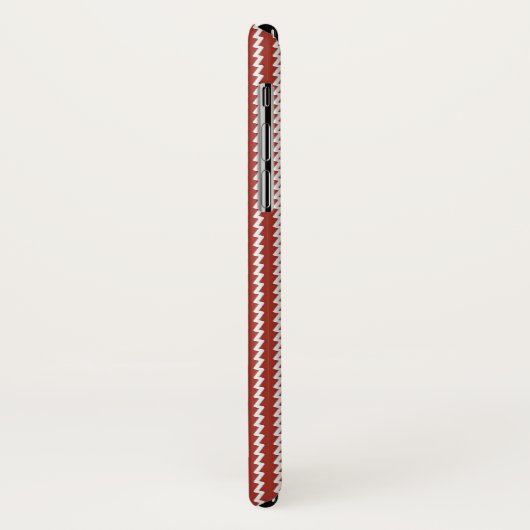 Red Chevron Case-Mate iPhone Case (Achterkant/links)