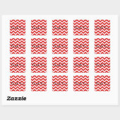 Red Chevron Hartelijk dank Stickers (Vel)