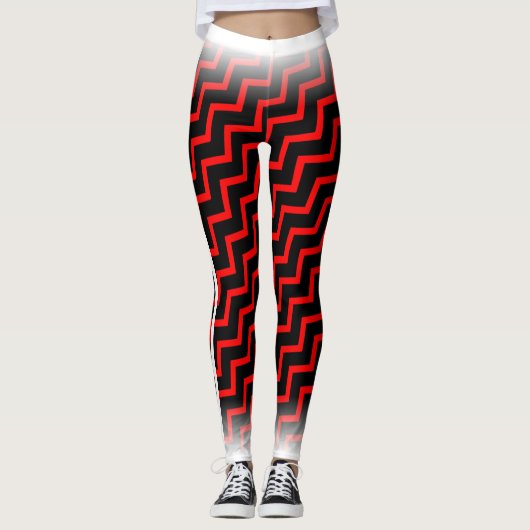 Red Chevron op je kolonel. Leggings (Voorkant)