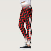 Red Chevron op je kolonel. Leggings (Links)