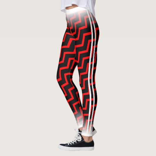 Red Chevron op je kolonel. Leggings (Links)
