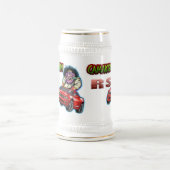 Red Chevy Camaro RS Stein - White/Gold Bierpul (Center)