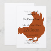 Red Chicken Hen Kaart (Voorkant / Achterkant)