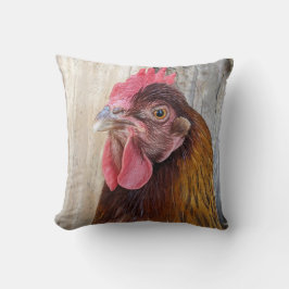 Red Chicken Hen Photo Kussen