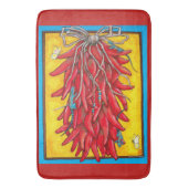 Red Chili Chili Pepper Ristra Lizard Bath Mat (Voorkant Verticaal)