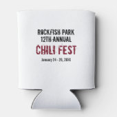 Red Chili Cook Off wedstrijd Blikjeskoeler (Achterkant)