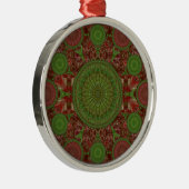 Red Chili Kerstmis Mandala Array Ornament (Rechts)