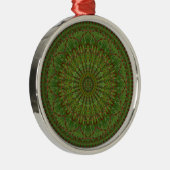 Red Chili Kerstmis Mandala Ornament (Rechts)