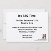 Red Chili Pepper BBQ - Westerne partij Kaart (Achterkant)