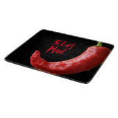 Red Chili Pepper || Blijf warm Snijplank (Hoek)