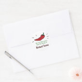 Red Chili Pepper Boekplaten Ronde Sticker (Envelop)