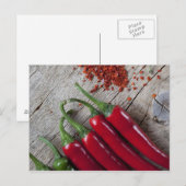 Red Chili Pepper Briefkaart (Voorkant / Achterkant)