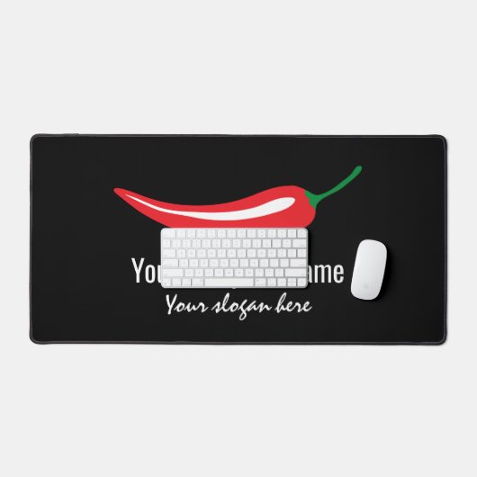 Red chili pepper company logo template bureaumat (Keyboard & Muis)