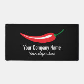 Red chili pepper company logo template bureaumat (Voorkant)