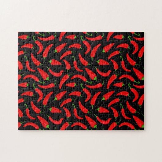 Red Chili Pepper Fun Food Legpuzzel (Horizontaal)