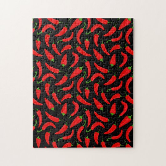 Red Chili Pepper Fun Food Legpuzzel (Verticaal)