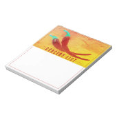 Red Chili Pepper Grocery List Notepad Notitieblok (Linkerzijde)