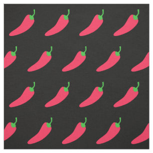 Red Chili Pepper Polka Dot Stof